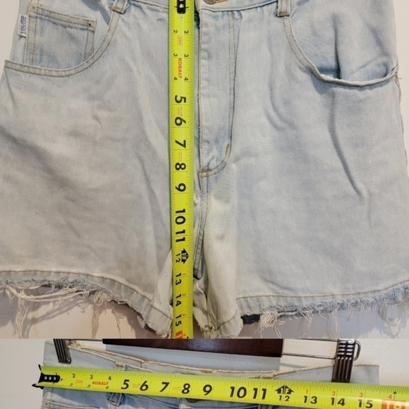 Vintage Cut-Off Esprit High Rise Shorts Mom Shorts Distressed Light was Size 11 - Picture 16 of 17